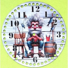   20 cmCadran de ceas crosetabil, pescar amuzant, cu gaură de 7 mm, 1 buc., grosime 2,5 mm 