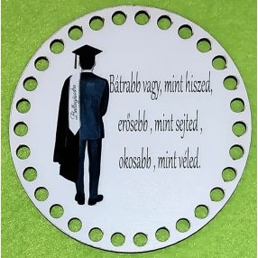 12cm Baza din lemn imprimata crosetabila grosime 2,5 mm 