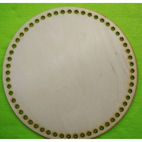   27,5cm Cerc crosetabil din lemn natural, 1 buc., grosime 3 mm, dimensiune gaura: 7,5 mm