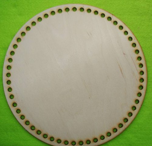 27,5cm Cerc crosetabil din lemn natural, 1 buc., grosime 3 mm, dimensiune gaura: 7,5 mm