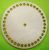 16,5 cm Cadran de ceas circular din lemn natural crosetabil, 1 buc., grosime 3 mm, dimensiune gaura: 7,5 mm