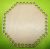15x15cm Octogon crosetabil din lemn natural cu gaura de 8 mm, grosime 1 buc. 3 mm