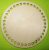 16,5cm Baza circulara din lemn natural crosetabil cu gaura de 6 mm, 1 buc., grosime 3 mm