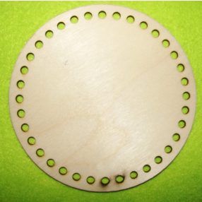    12,5cm Baza din lemn natural in forma de cerc. Cu gaura de 5mm, 1 bucata, grosime 3mm