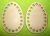  10x7cm Baza din lemn natural crosetabil in forma de ou. Cu gaura de 6mm, 2db/pachet, grosime 3mm
