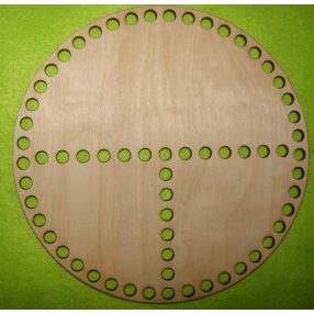   20 cm Lemn natural crosetabil, impartit in trei parti cu gaura rotunda de 8 mm, grosimea 1 buc. 3 mm