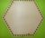   18,5,5x19cm Hexagon crosetabil din lemn natural cu gaura de 6 mm, 1 buc. grosime 3 mm