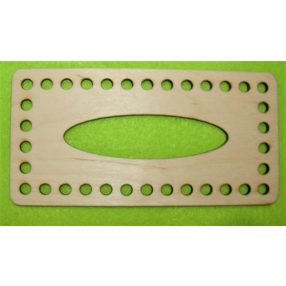    15x7,5 cm Cutie mica de sevetele crosetabila dinn natural cu gaura de 6 mm, grosime 1 bucata de 3 mm.