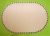 27,5x18,5 cm Placa ovala crosetabila din lemn natural cu gaura de 7,5 mm, 1 buc. cm, grosime 3 mm
