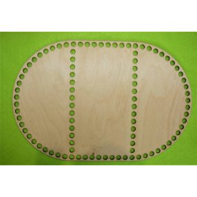   27,5x18,5 cm Placa ovala despicata din lemn natural, crosetabila, cu gaura de 7,5 mm, grosime 1 buc. 3 m