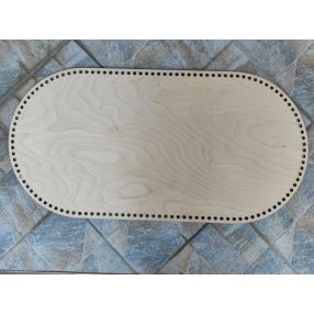   80x40cmBaza de cos crosetabil din lemn natural cu gaura de 8 mm, 1 buc. grosime 3 mm
