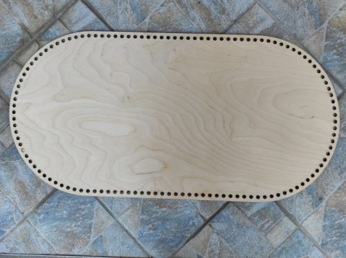 80x40cmBaza de cos crosetabil din lemn natural cu gaura de 8 mm, 1 buc. grosime 3 mm