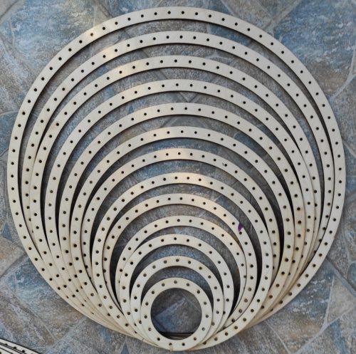  Set de baze ovale din lemn natural, crosetabile, cu gaura de 4 mm, 1 set, 12,5-16,5-24-28-31,5-35-39-43-47-50-54,5-58,5 cm, grosime 3 mm