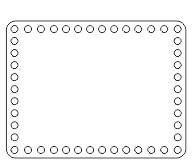  19x14,5cm Suport de baza crosetabil din lemn natural 7,5 mm, 1 buc., grosime 3 mm