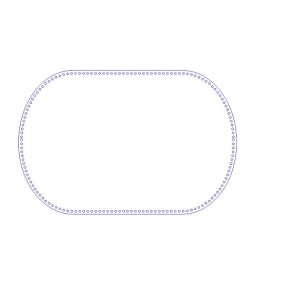   55x88cmBaza de cos crosetabila din lemn natural, cu gaura de 8 mm, grosime 1 buc. 3 mm