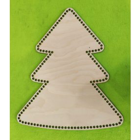   Baza mare din lemn de pin, crosetabil, din lemn natural, cu gaura de 7,5 mm, 1 buc., 36,5x42,5 cm, grosime 3 mm.