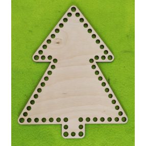   20x24cm Lemn natural crosetabilt cu baza de trunchi de pin cu gaura de 9 mm, grosime 1 buc. 3 mm